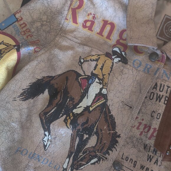 Double D Ranch leather jacket size 2x  brand New $1500 - Picture 3 of 4